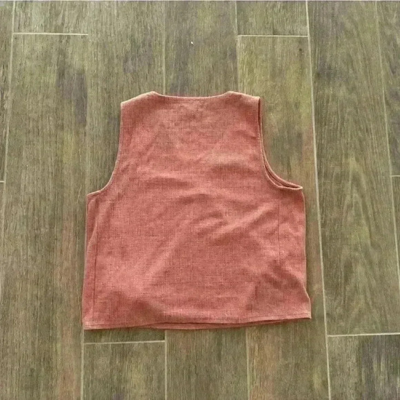 MADEWELL Texture & Thread Wrap-Tie Tank Top Style: L8969 Sz M Side Tie office - Picture 3 of 9